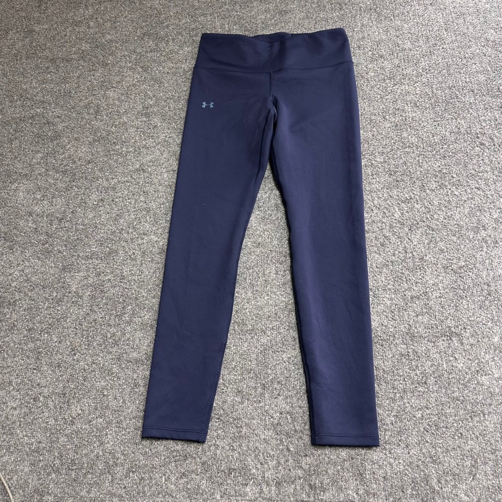 Under Armour Leggings Womens Size M Navy ColdGear Compression Athletic Workout
